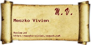 Meszko Vivien névjegykártya