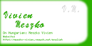 vivien meszko business card